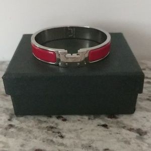 Hermes Sterling Silver Bracelet